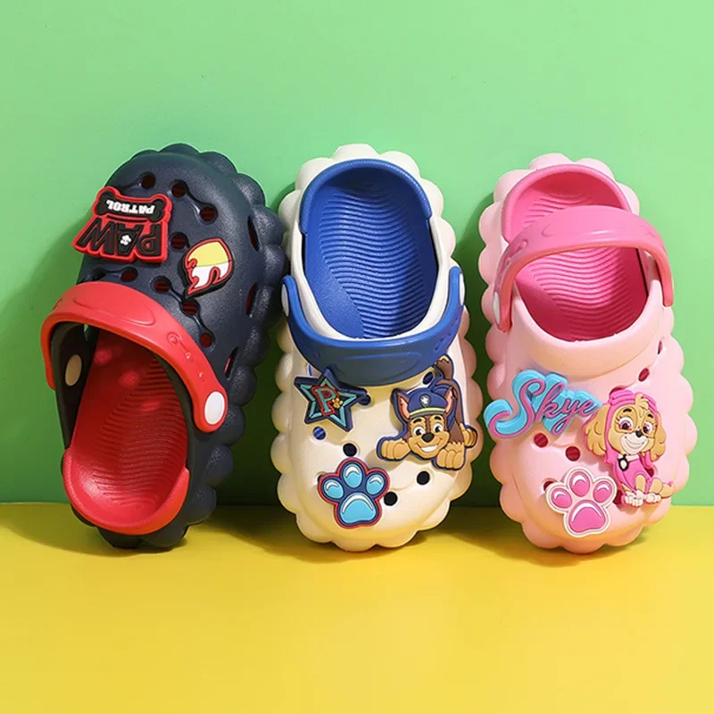 Paw ronds scarpe con foro per bambini fuori indossando bambini pantofole da giardino Anime estate sandali da spiaggia leggeri e traspiranti regalo