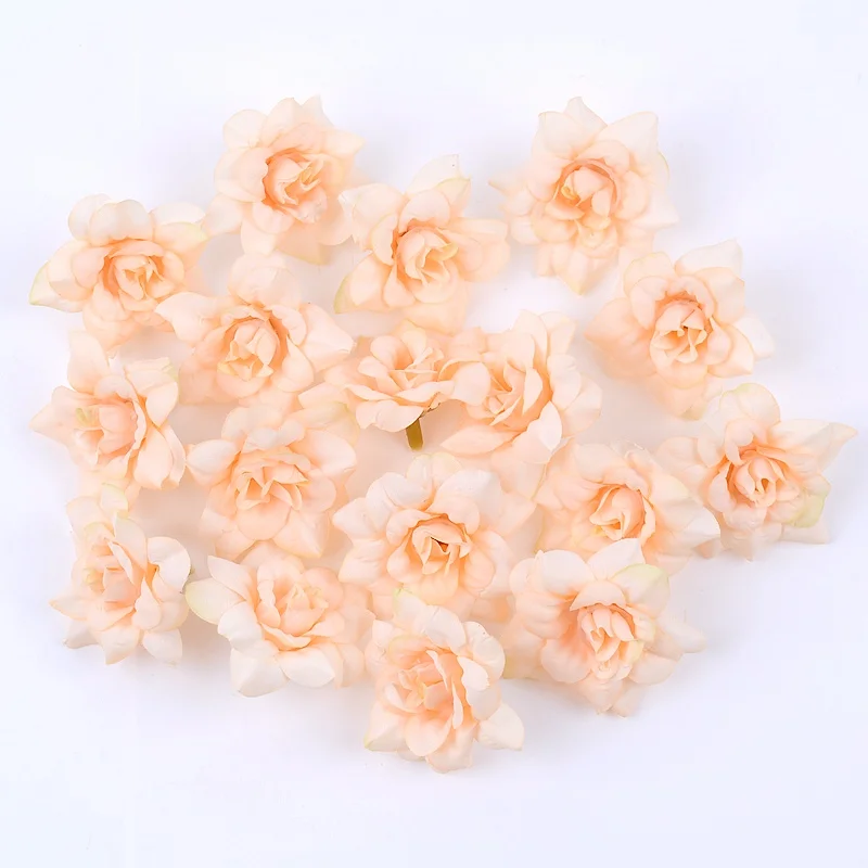 50 Stück künstliche Blumen, 4,5 cm, künstliche Blumen für Heimdekoration, Hochzeit, Hochzeit, Dekoration, Partyzubehör, DIY-Girlande, Geschenkzubehör – Detail 11