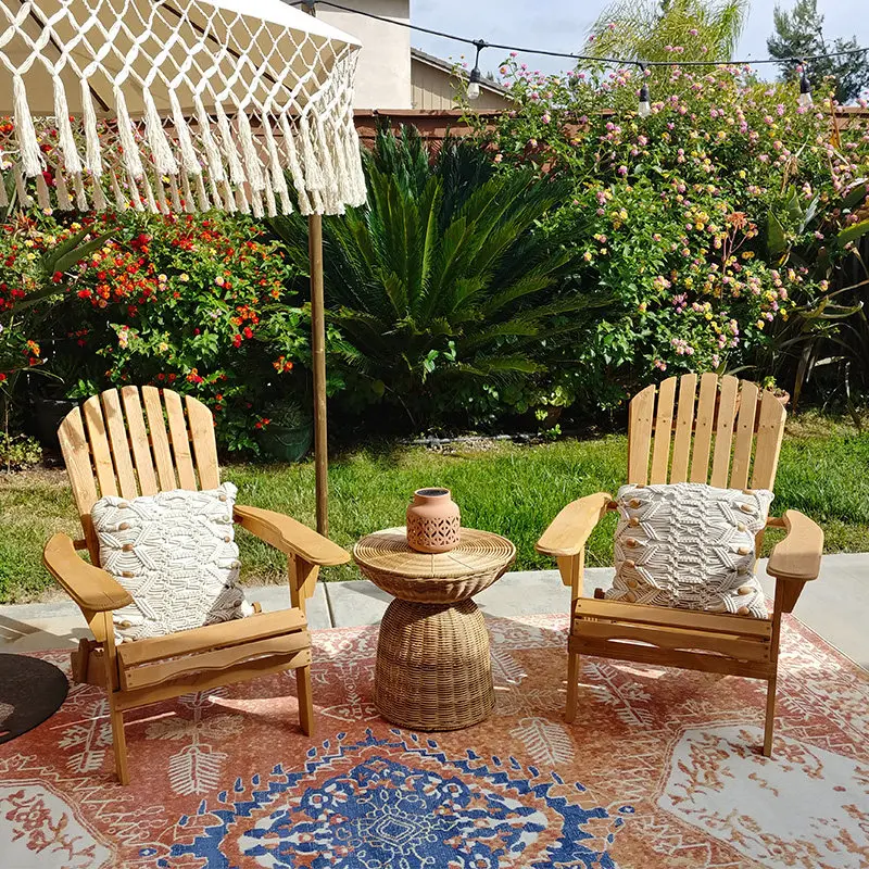 & Stylish Modern Pre Assembled Outdoor Chair Durable Hardwood Build Space Saving Foldable Perfect for Hotel Garden Poolside Area
