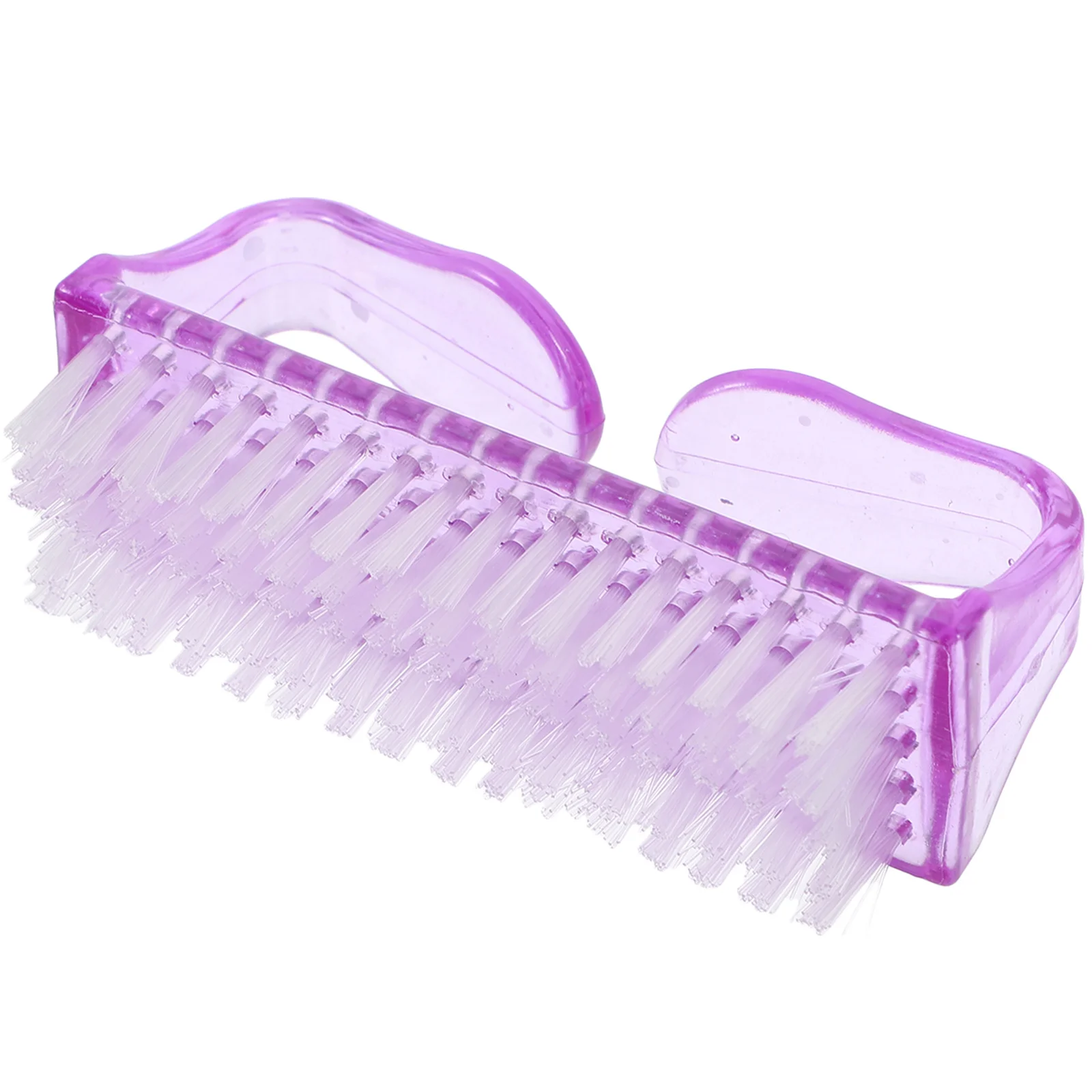 1 cepillo de limpieza de uñas, cepillo de plástico para manos y pies, herramienta de eliminación de polvo para manicura en casa, Kit de cuidado de uñas