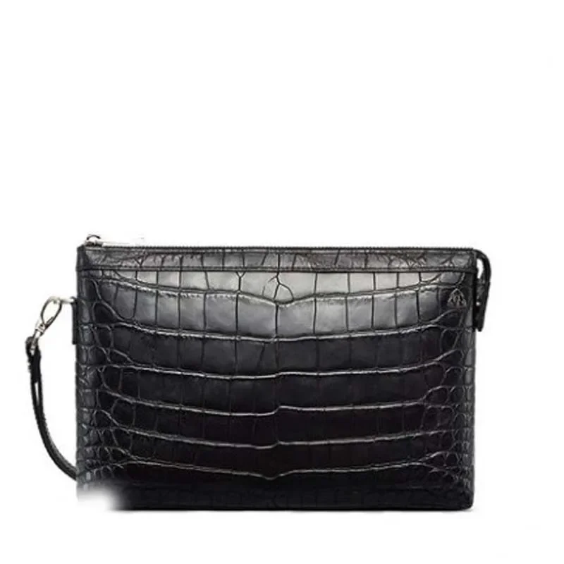 

gete new New crocodile leather handbag male large capacity hand bag man clutch bag