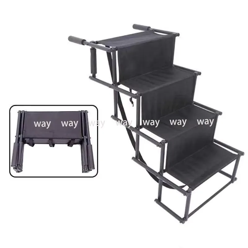 

Portable Dog Car Step Stairs Lightweight Folding Pet Ladder Ramp for Trucks SUVs High Beds Indoor & Outdoor Use Vehicle Tool