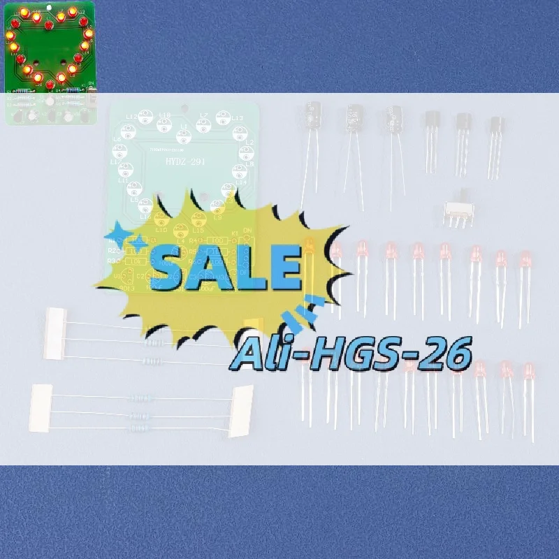 

Набор для творчества: сделай сам мигающий светильник в виде сердца, идеальный STEM-подарок для начинающих, подростков и любителей электроники