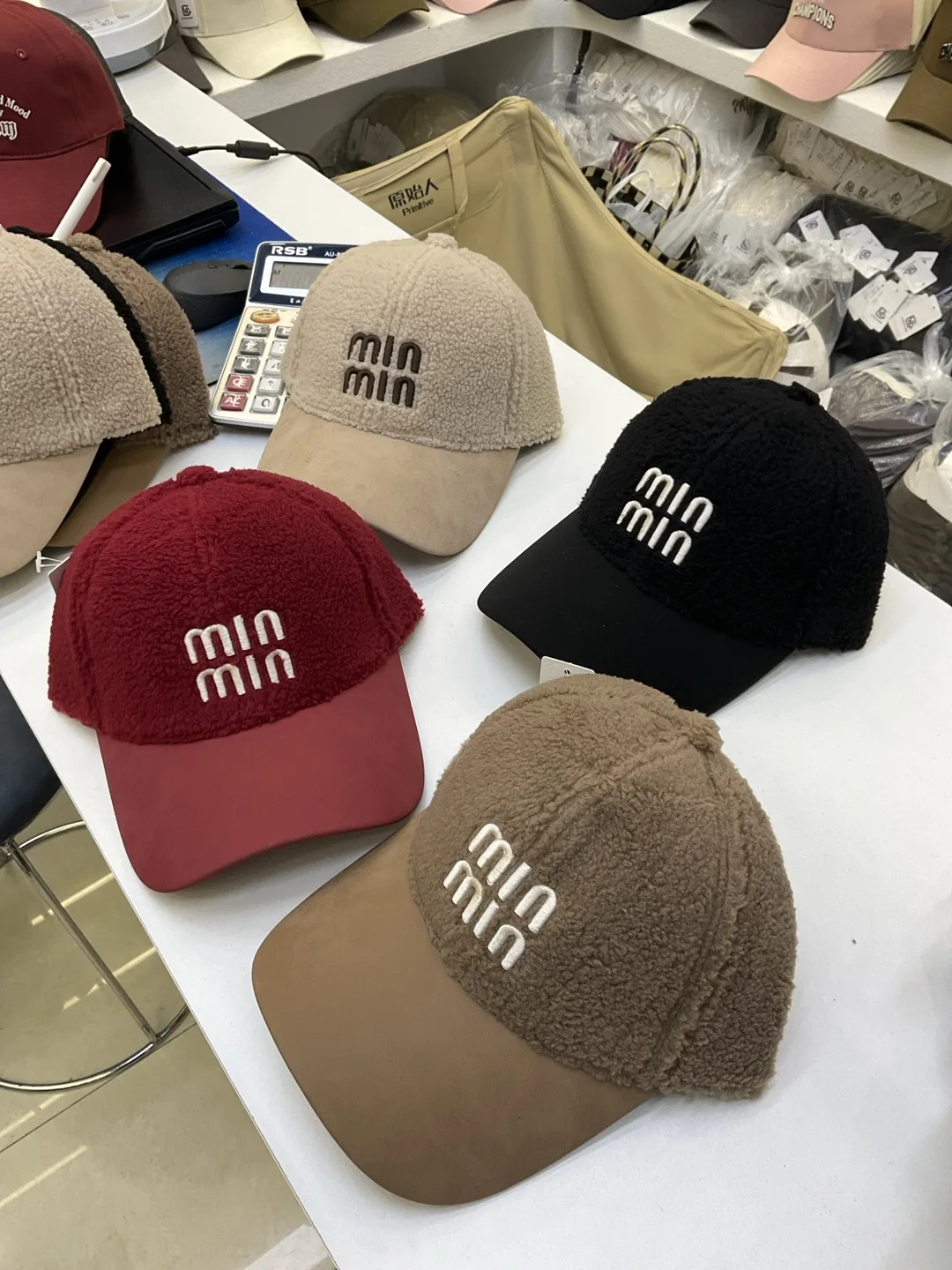 موضة إلكتروني التطريز امرأة Snapback قبعات الرجال الشتاء صوف الضأن الفاخرة قبعة بيسبول Y2K الهيب هوب قبعة الرياضة في الهواء الطلق قبعة الجولف #6