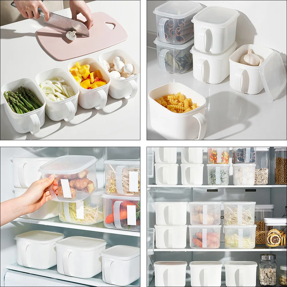 

2pcs Food Grade Lid Cans Freshness Keep Storage Containers For Kitchen Dry Food Snacks Seasonings Cereal Organizer Container