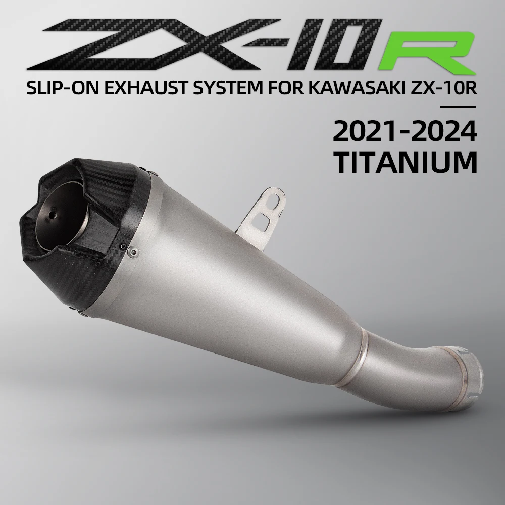 

For Kawasaki ZX-10R Ninja ZX10R 2021-2025 Motorcycle Exhaust Modify Slip on Line Kit Escape AW Muffler Titanium Carbon Tail Pipe