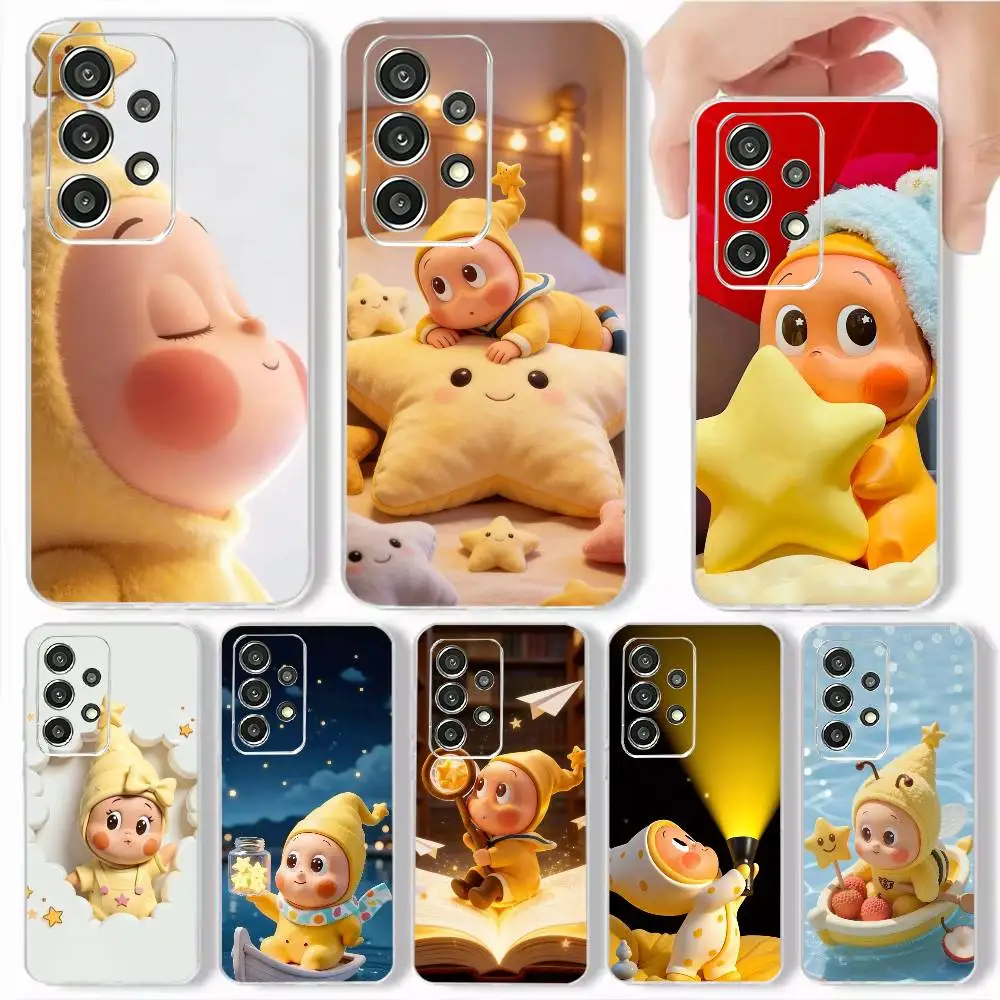 Cute Pop T-Twinkle Twinkle-e Phone Case Soft Transparent TPU Case For Samsung S25,S24,S21,S22,S23,S30,Ultra,S20,Plus