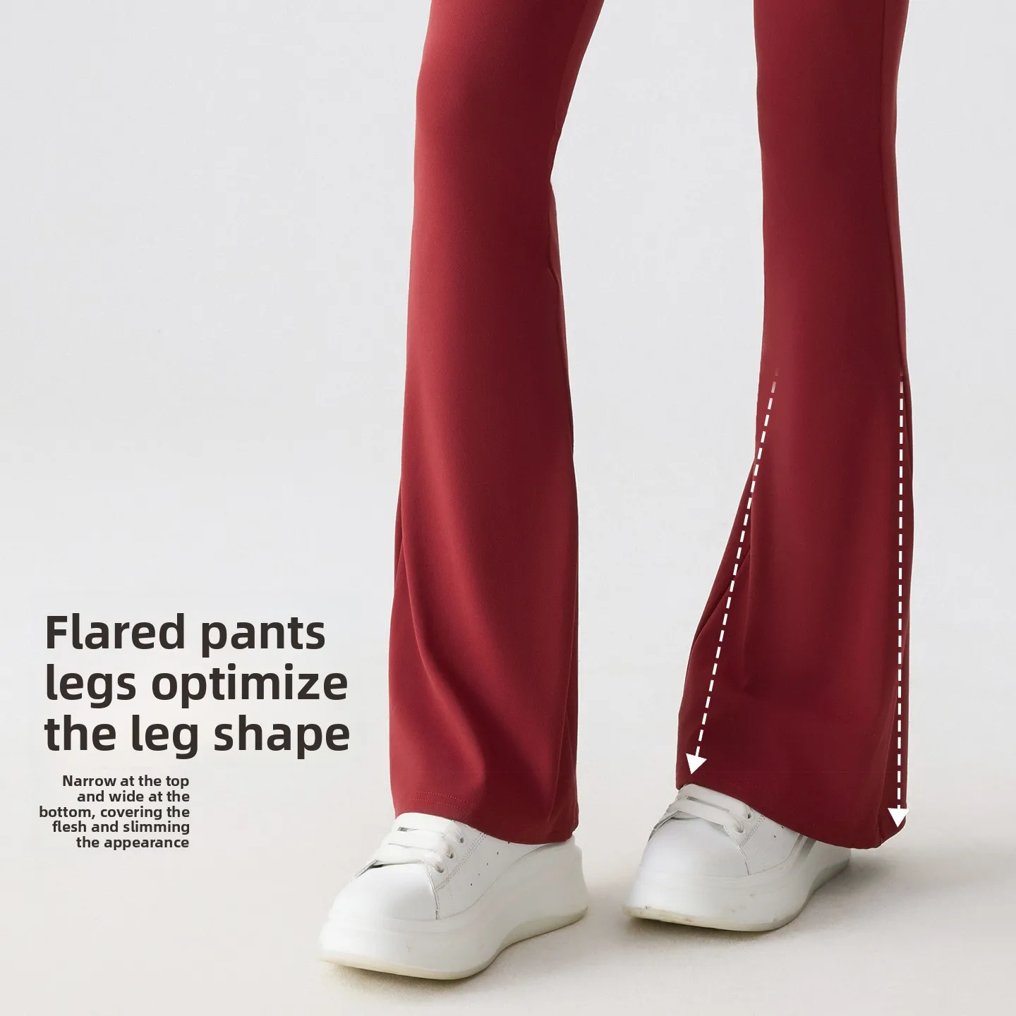 Pantalones de Yoga finos de verano para mujer, pantalones Bootcut con Control del vientre de Arca de cintura alta, prendas de vestir exteriores, pantalones largos adelgazantes, mallas