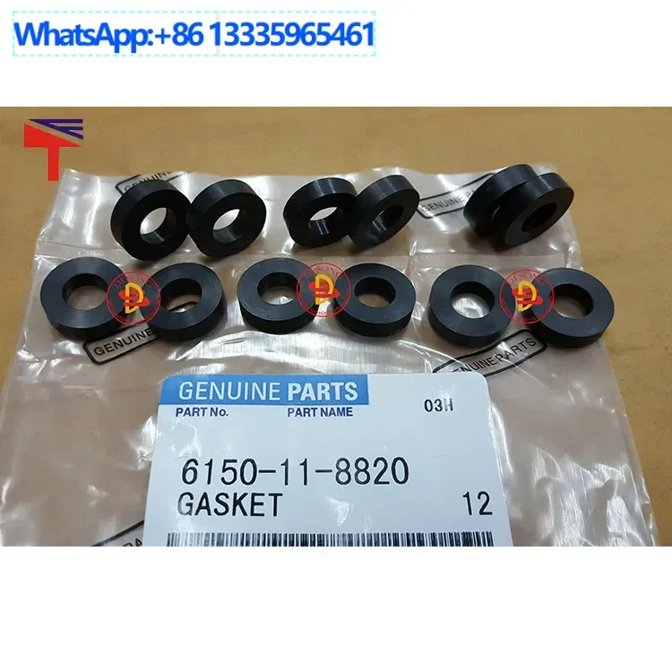 

50PCS 6150-11-8820 Valve Cover Screw Gasket PC400-6-7 S6D125 Gasket