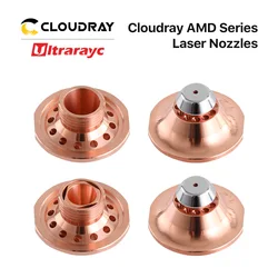 Ultrarayc Amada B Laser Cutting Nozzles For Carbon Steel Cutting Single Double Chrome Plated Layer M12 D25 0-1.5KW