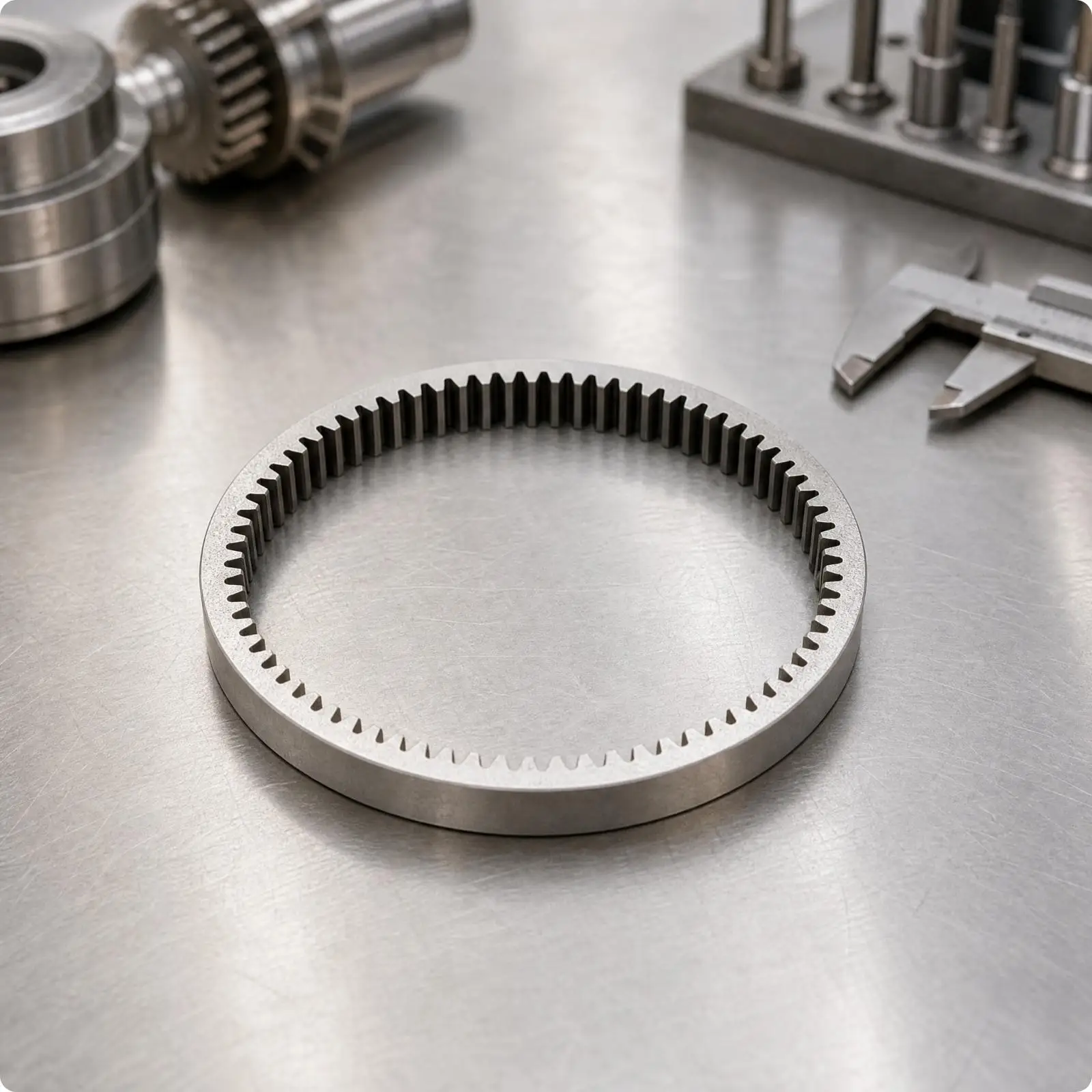E Bike Drivetrain Gear 1.25 Module Metal Loop Ring for Electric Motor Reduction Gearbox Rebuild Component