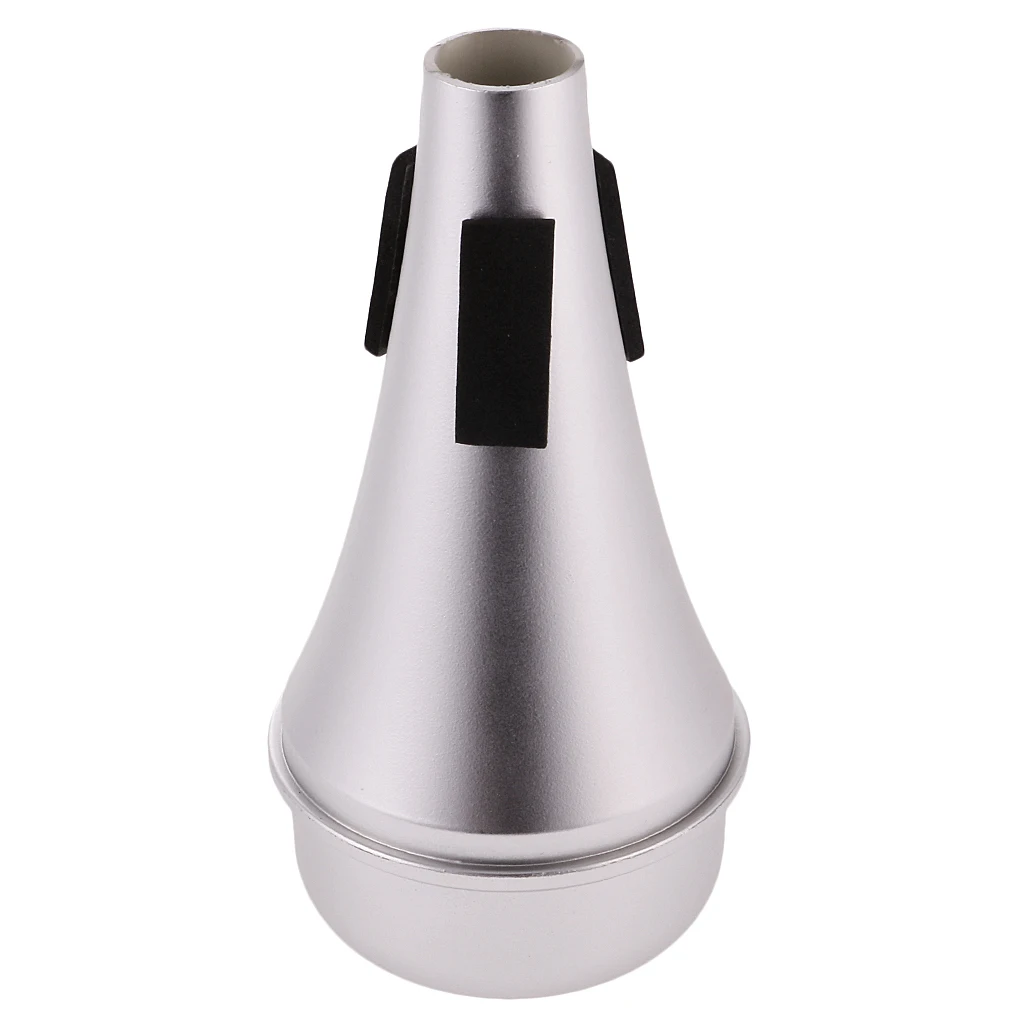 Trumpet Practice Mute Straight Trumpet Mute Accessory Lightweight - Silver