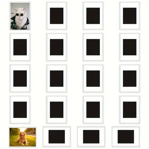 아크릴 마그네틱 포토 프레임, 냉장고 디스플레이 스탠드, 투명 라벨, 미니 포토 프레임, 12 개, 20 개, 40 개