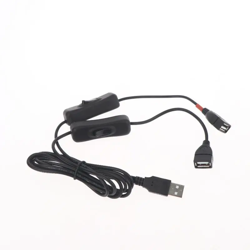 NEW 1Pcs USB Male To Female Splitter 5V USB Extension Cable With On/Off Switch Charing Cord For LED Lamp/Fan/LED Strips