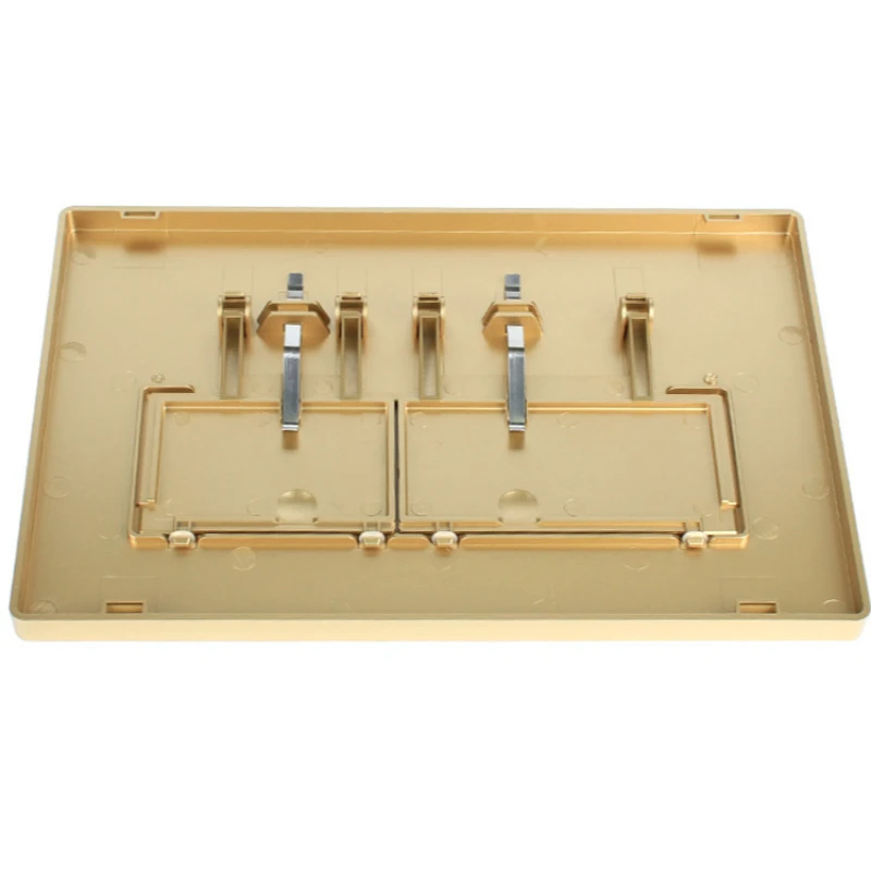 Gold Wall-mount Toilet Push Buttons Dual Flushing Actuator Concealed ABS Tanks Flush Pannels Replacement Part for Sigma Bathroom