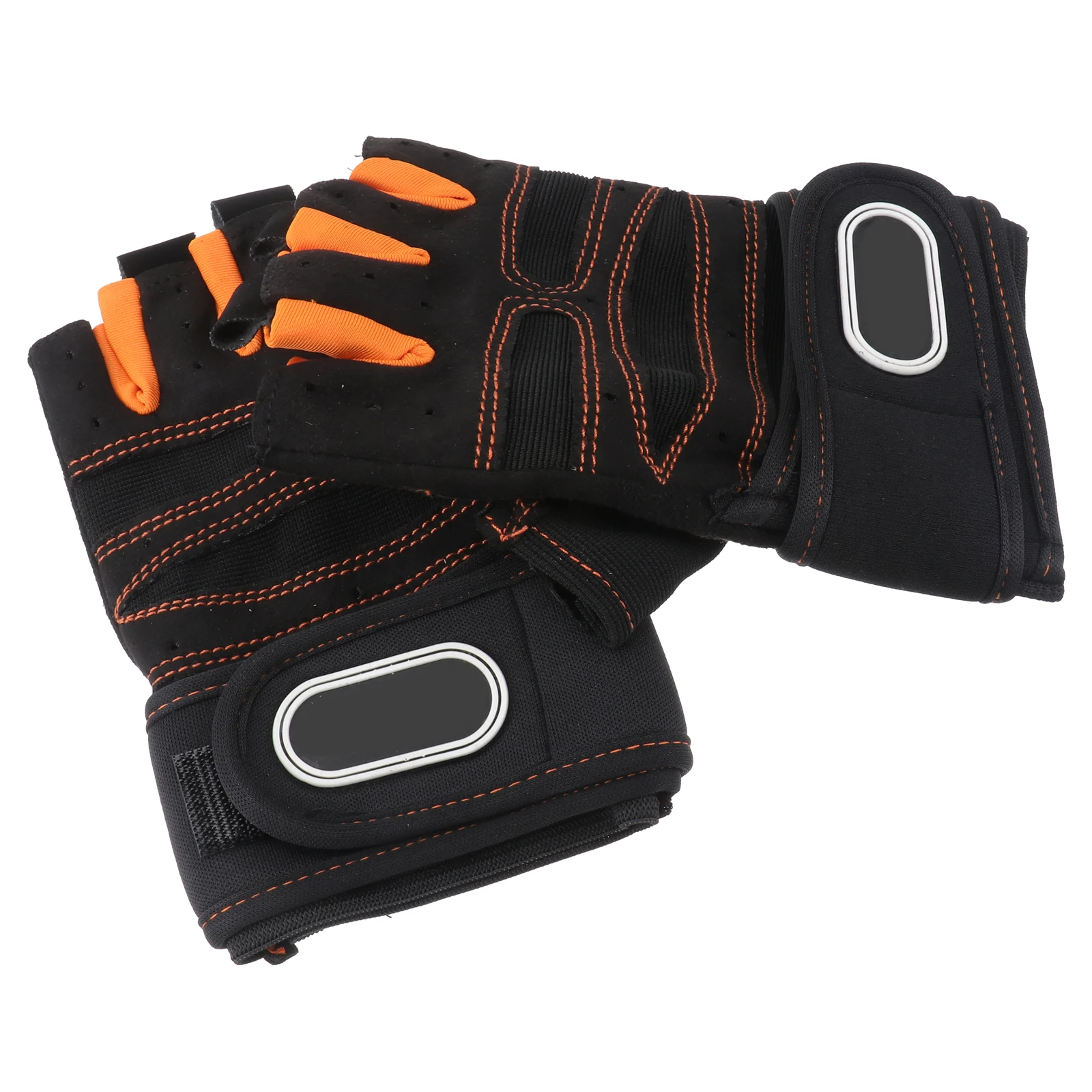 

Gloves Half-finger Fitness Cycling Wrist Support Weight Lifting Work Out for Women Gym