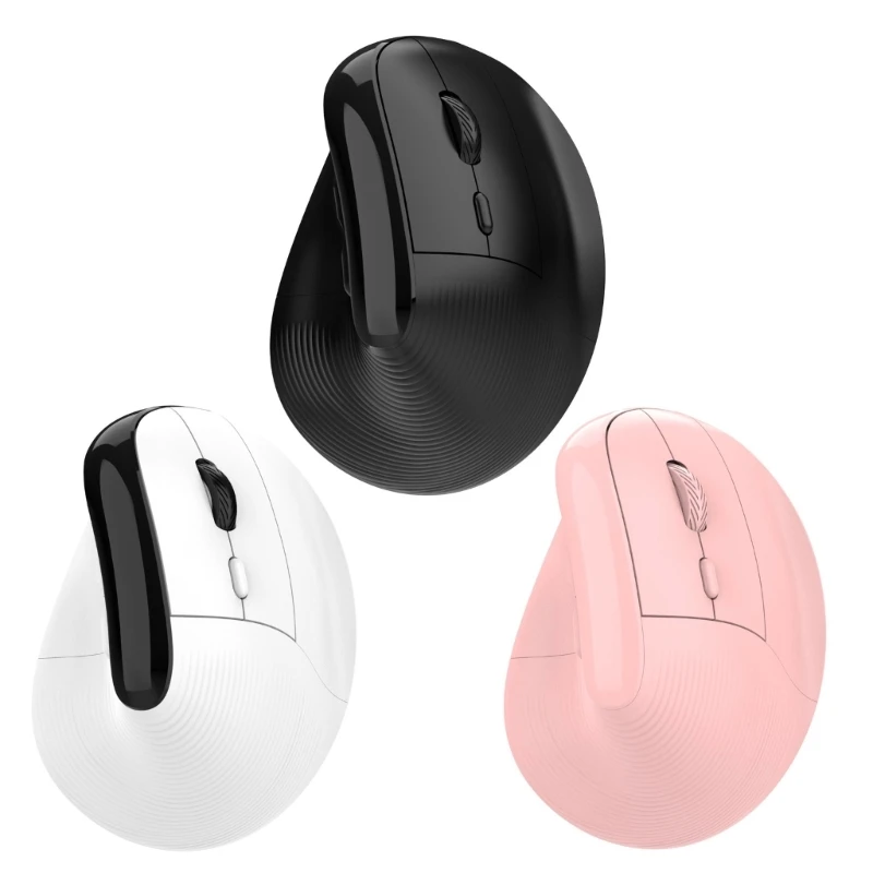 

Wireless Vertical Mouse Ergonomic Bluetooth-compatible Optical Mouse with Adjustable 4000DPI for Office Gaming Computer Dropship