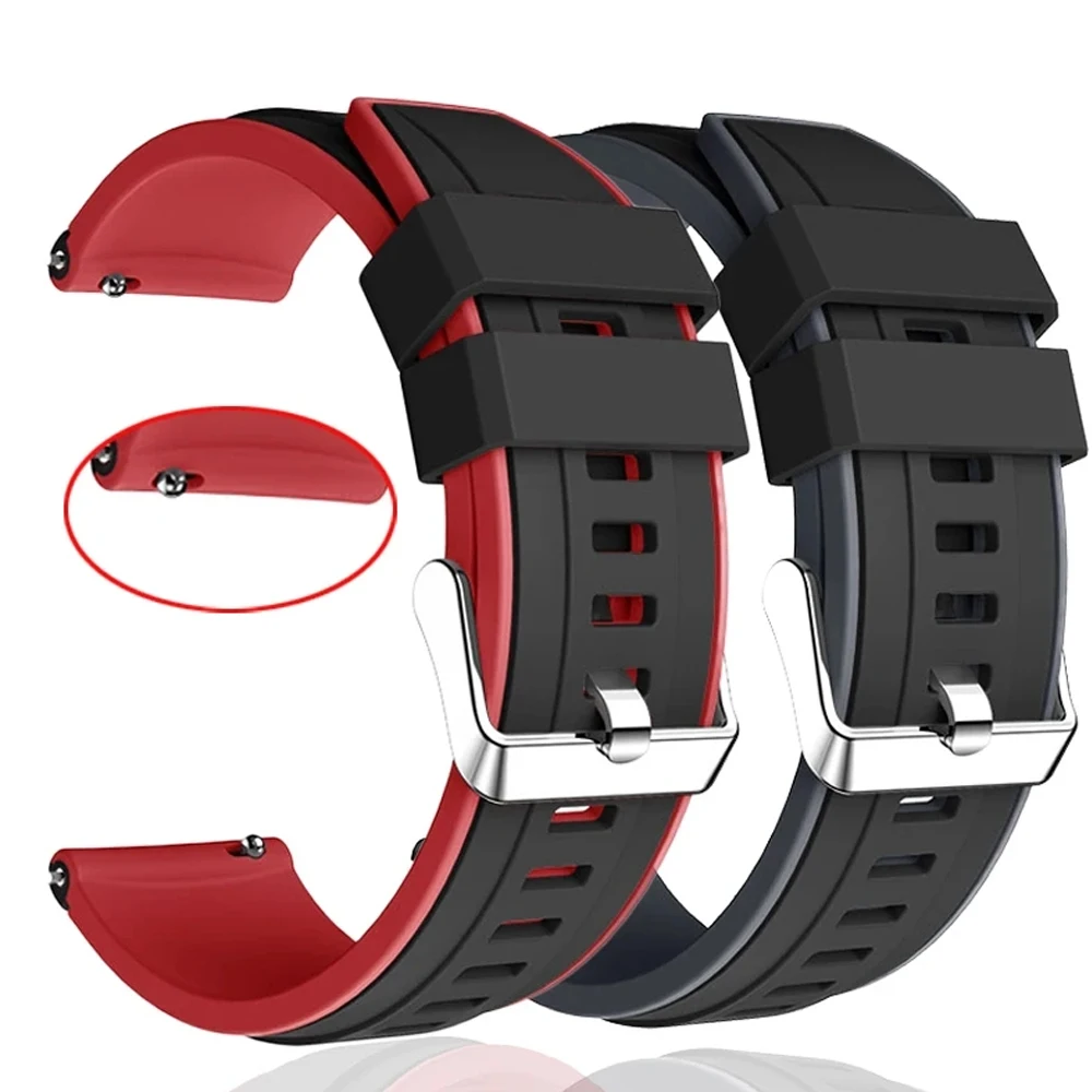 Replace Silicone Strap for Zeblaze Vibe 7/Pro/Lite/stratos 2 3/Btalk/GTR 3 Pro/Ares 3 Pro Bracelet Mi Watch 2 Pro S1 22mm Correa