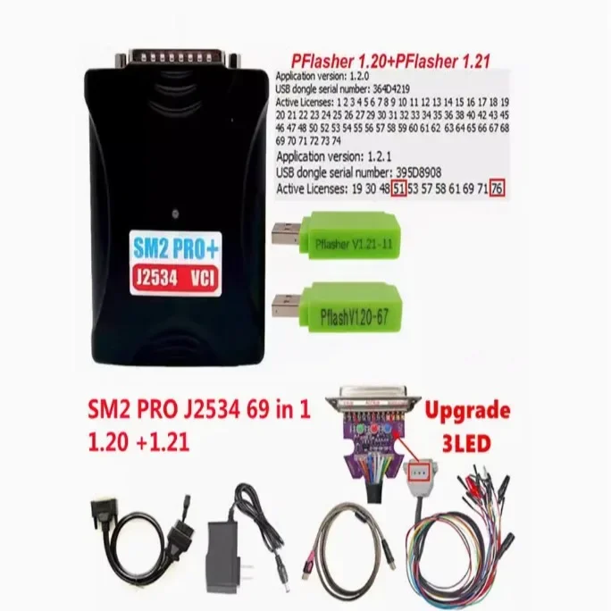 SM2Pro  J2534 VCI Pcm ECU Programmer V2.21.22 PCM TOOL