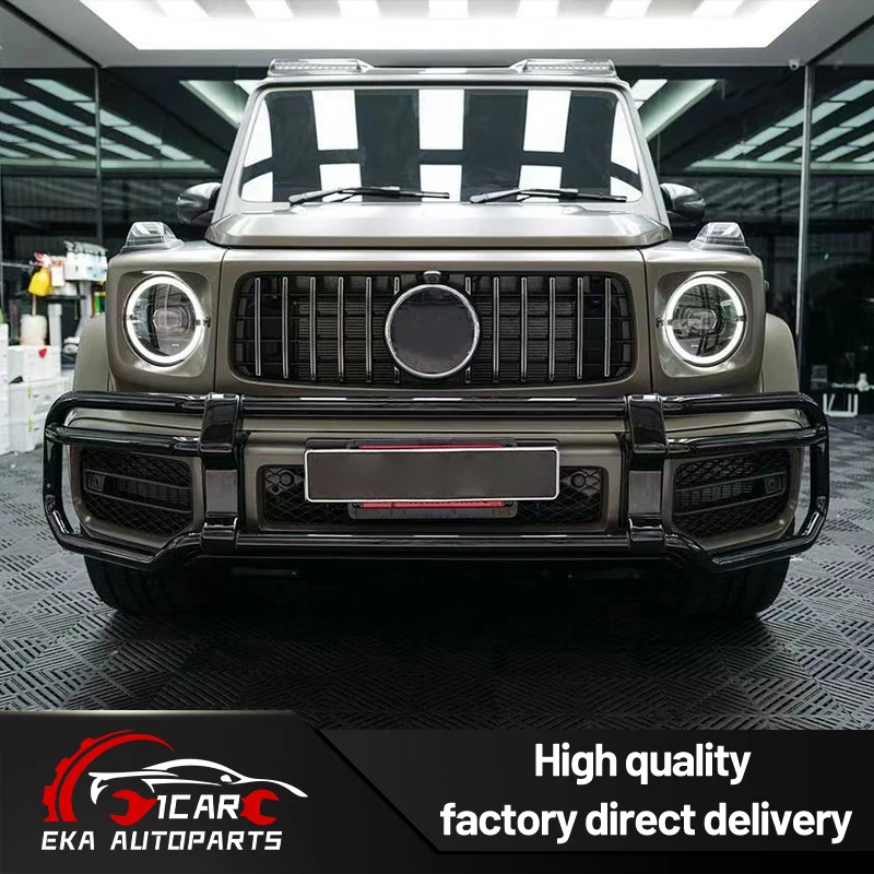 Stainless Steel Front Bull Bar for Mercedes-Benz G-Class W464 G63 2019-2024 4x4 Off Road Front Bumper Guard Brush Guard Protecto view 3