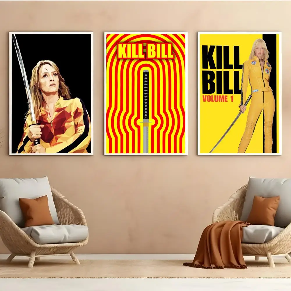 K-Kill Bill Hot Moive Poster HD Anime Hot Theme Singer/OST/Movie-Waterproof Self-Stick Home Decor