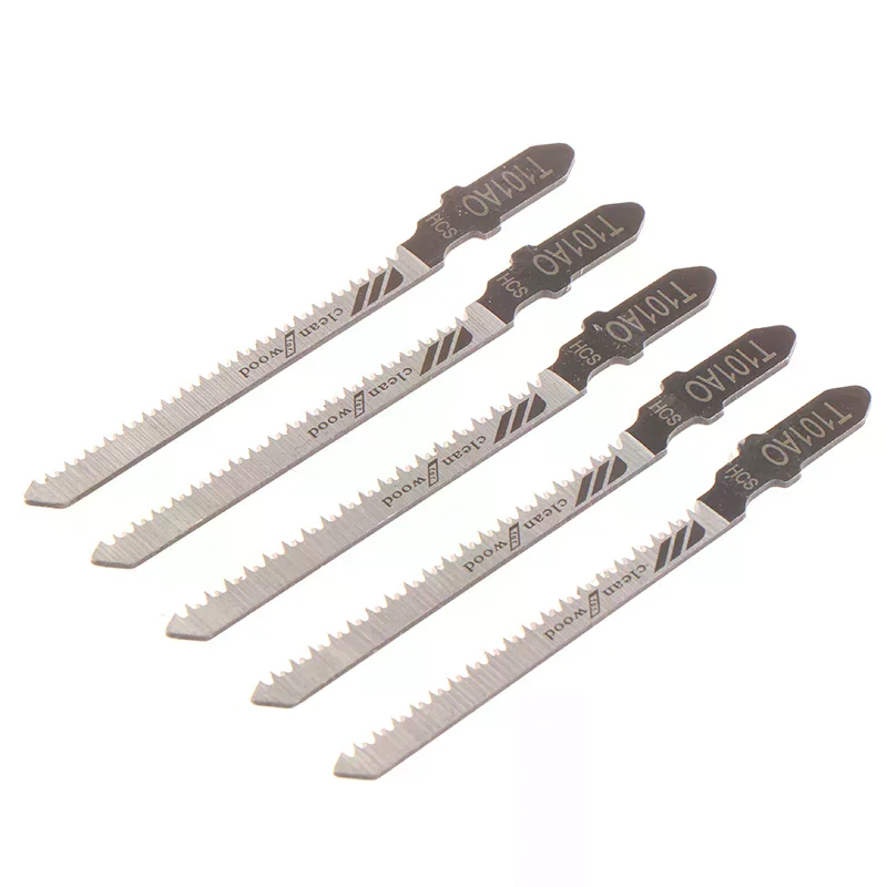 T101AO HCS T-Shank Jigsaw Blades Curve Cutting Tool For Wood Plastic saw 5PCS