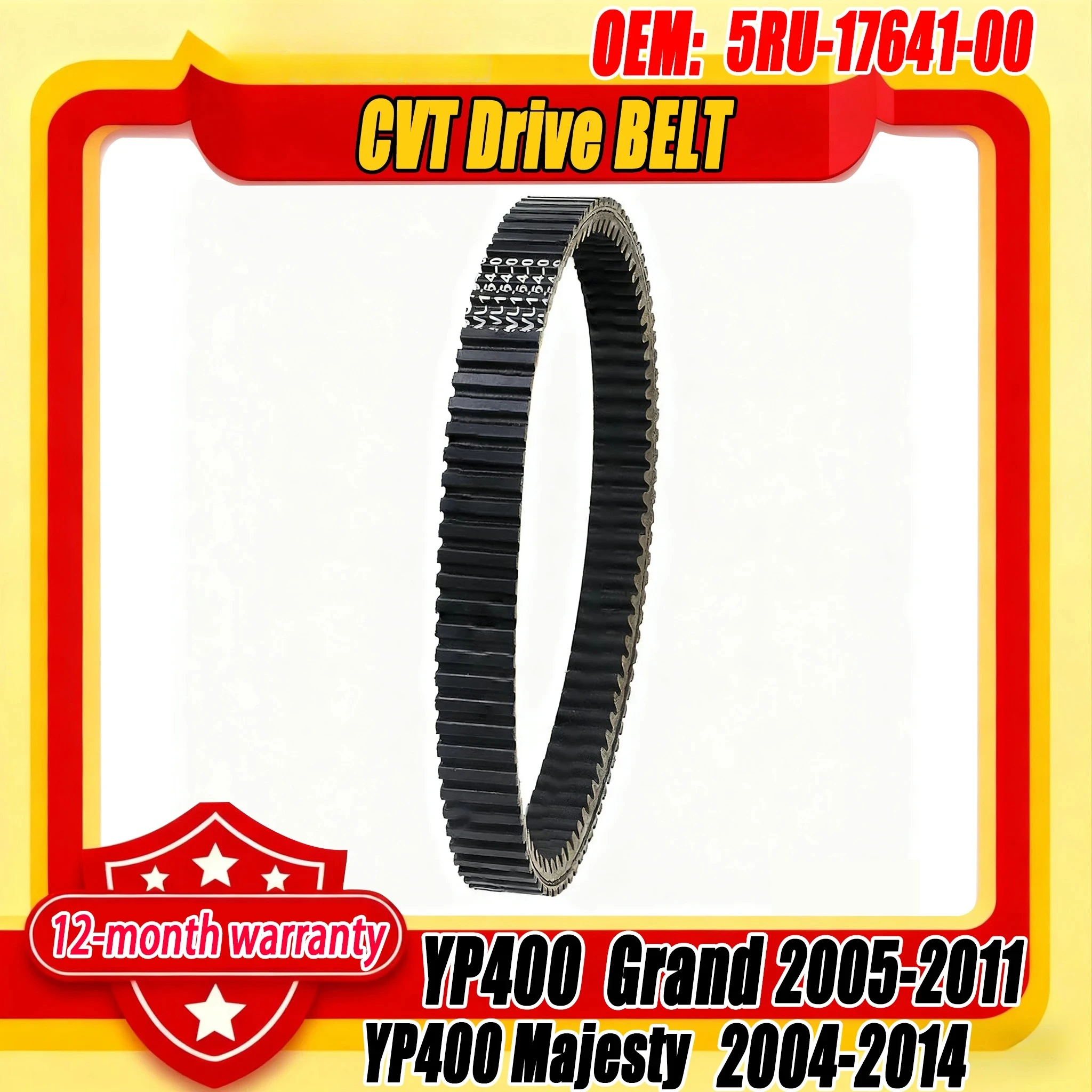 5RU-17641-00 WHB High quality Motorcycle Drive Belt For Yamaha YP400 Majesty 2004-2014 YP400 Grand 2005-2011 Spare engine parts