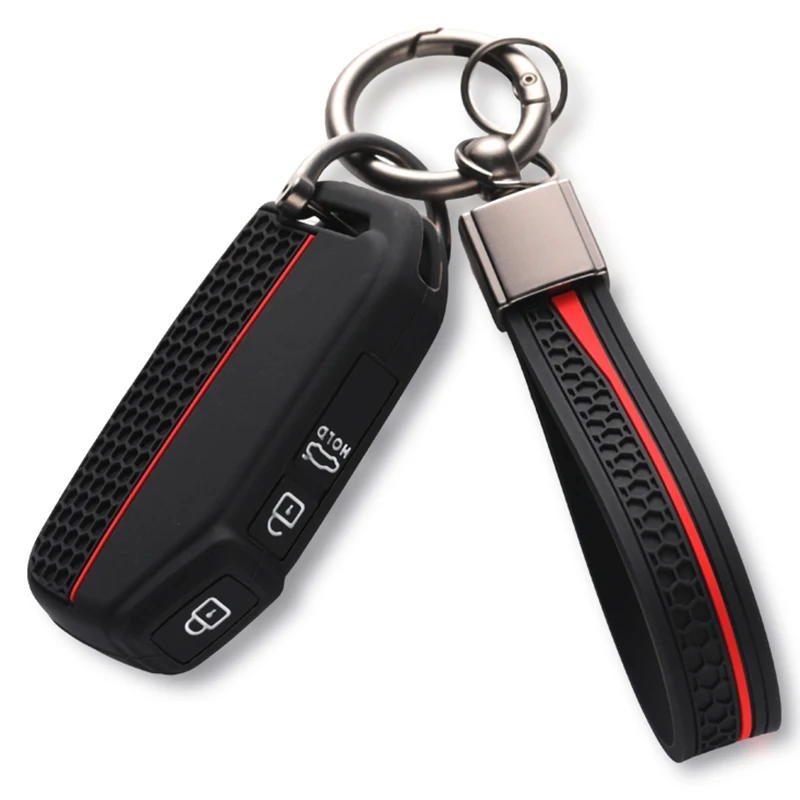 Silicone Car Key Fob Case Cover For Kia K3 K5 Soul Sportage NiroTelluride Carnival Sorento Cerat Seltos Sonet Ceed Xceed Proceed