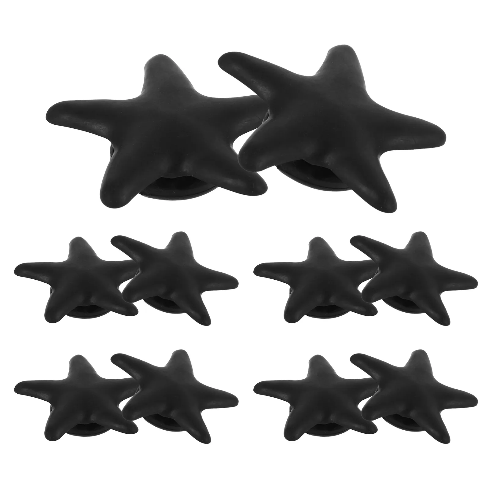 

10pcs Cable Management Holder Star Shaped Cord Organizer Adhesive Wire Fixer Plastic Cable Arrangement Desk Tidy