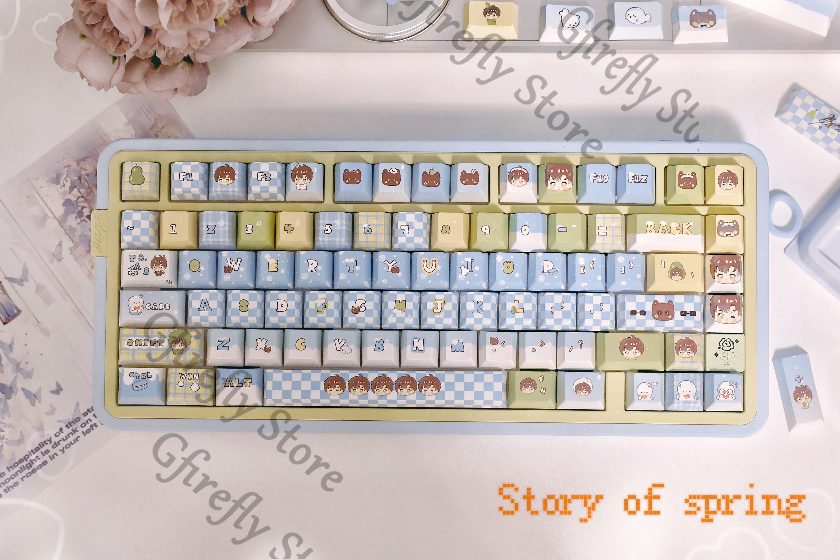 

Zayne Love and Deepspace Computer Key Cap Keycaps Cosplay High Quality Anime Mechanical Keyboard Ornaments Manga Merchandise