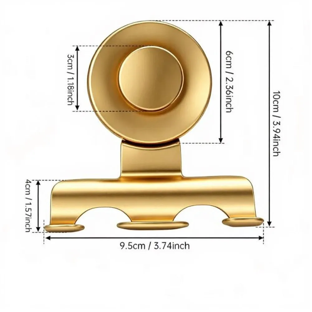 Robust Stainless Steel Hook for Glass Door and For Tile Wall No Screws or Drilling Needed to Hold Bathroom Accessories Safely