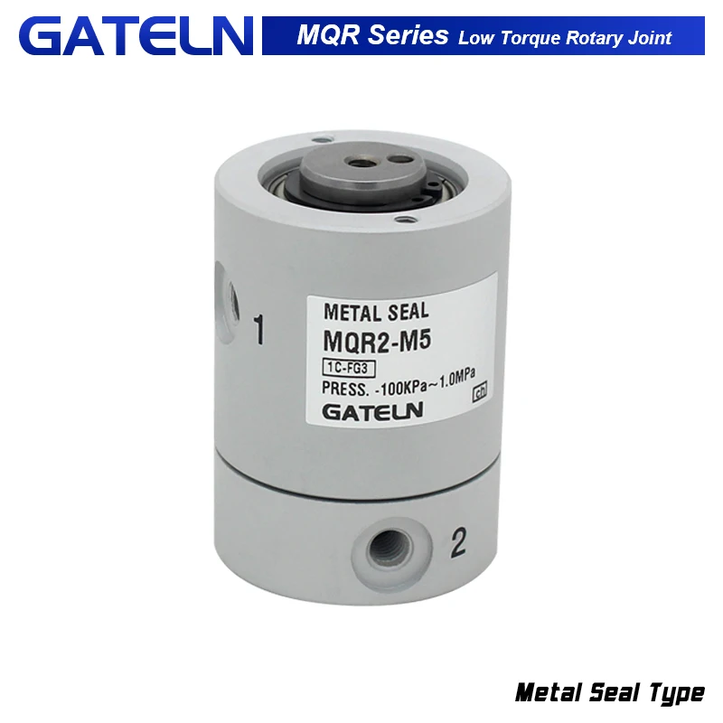 MQR Series Low Torque Rotary Joint Metal Seal Type MQR2-M5 MQR4-M5 MQR8-M5 MQR12-M5 MQR16-M5 with Flange MQRF2-M5 MQRF4-M5