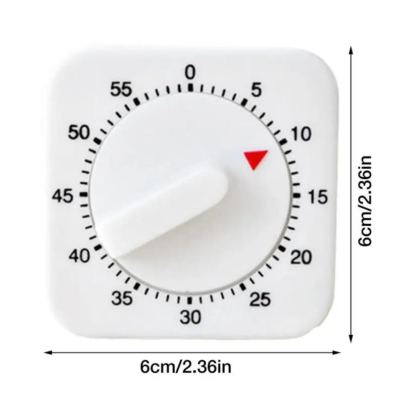 60 Minutes Mechanical Timer Kitchen Cooking Timer Count Down Silent Alarm Reminder For Kitchen Classroom Homework Office Timer