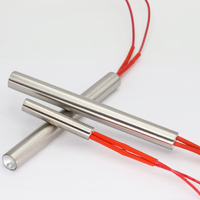 10*30/35/40/45/50/60/70mm 220V 100W 120W 150W 200W Cylinder Tubular Mold Heating Element Pipe Single End Cartridge Heater
