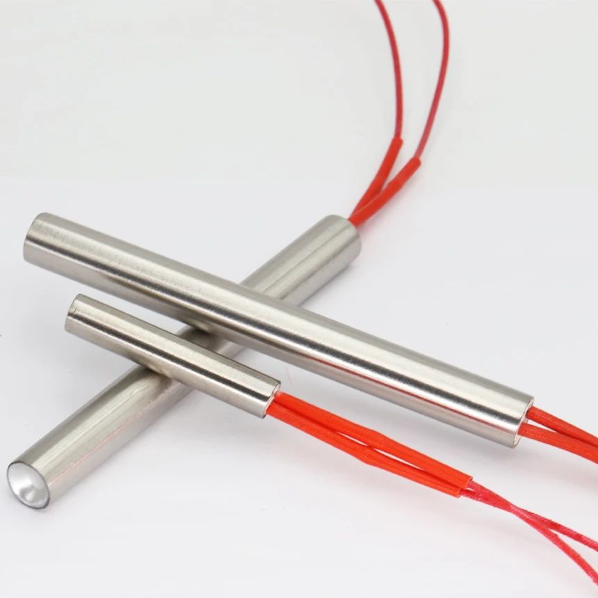 12*220/230/240/250/260/270mm 220V 500W 600W 800W Cylinder Tubular Mold Heating Element Pipe Tube Single End Cartridge Heater