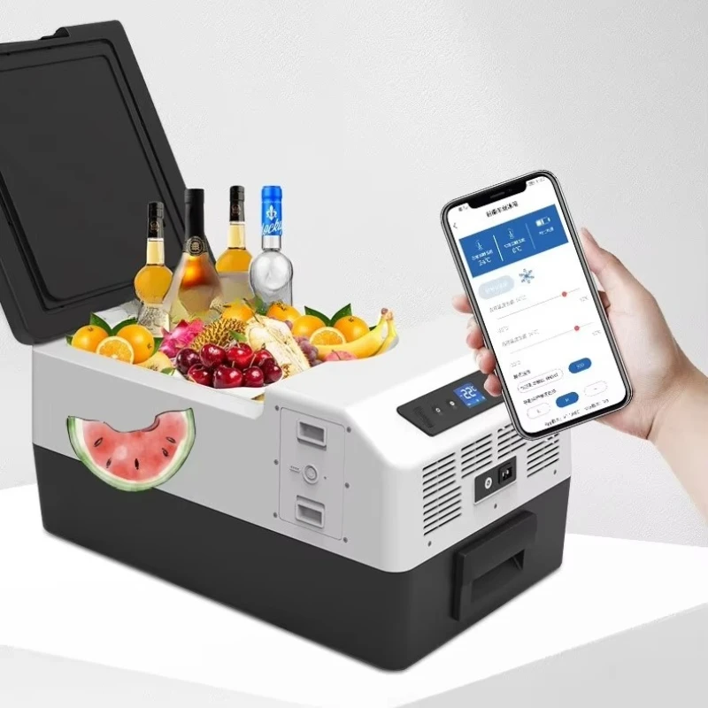 

15L-100L аккумуляторный холодильник портативный солнечный автомобильный холодильник AC DC Camping 12v открытый RV мини-автомобильный холодильник