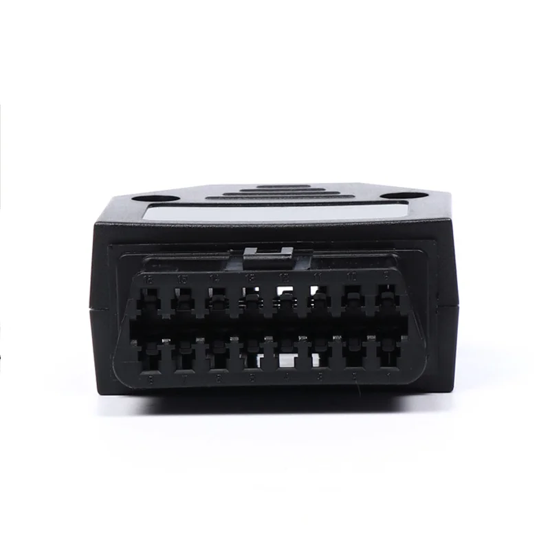 OBD2 Tools 16Pin Female Connector Black PVC Plug With Screws Durable Housing Terminal Interface Adapter Inter Car Accessories