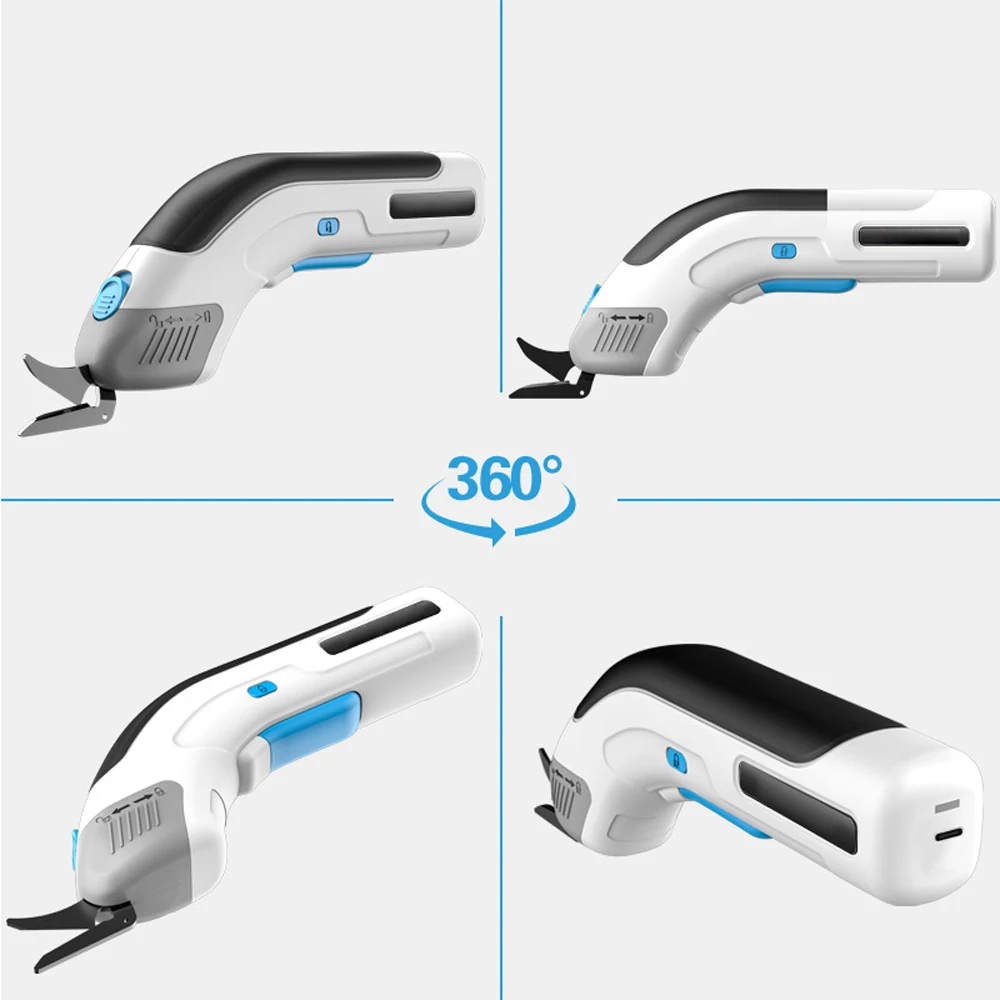 3.6V Multifunctional Electric Scissors Handheld Small Household Charging Fabric Cutting Machine Steel USB Rechargeable Tool