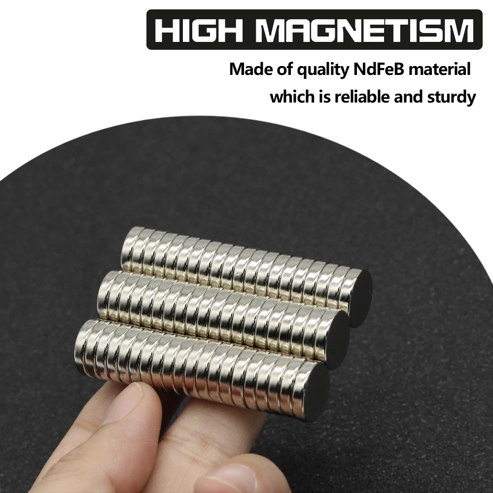 12x3mm N35 NdFeB Round Neodymium Magnet Super Strong Permanent Powerful Magnets Refrigerator DIY Craft Multi‑Purpose Magnetic