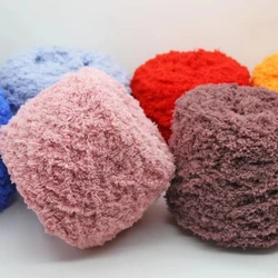 100g 3ply Coral Fleece Yarn Long Hair Mink Yarn Cashmere Yarn for DIY Hand Knitting  Crochet Sweater Thread Baby Yarn