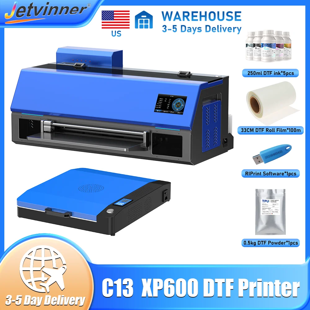 

A3 XP600 DTF Printer Directly to Film Transfer Printer dtf impresora a3 For all Fabric T shirt Printing Machine with Roll Feeder