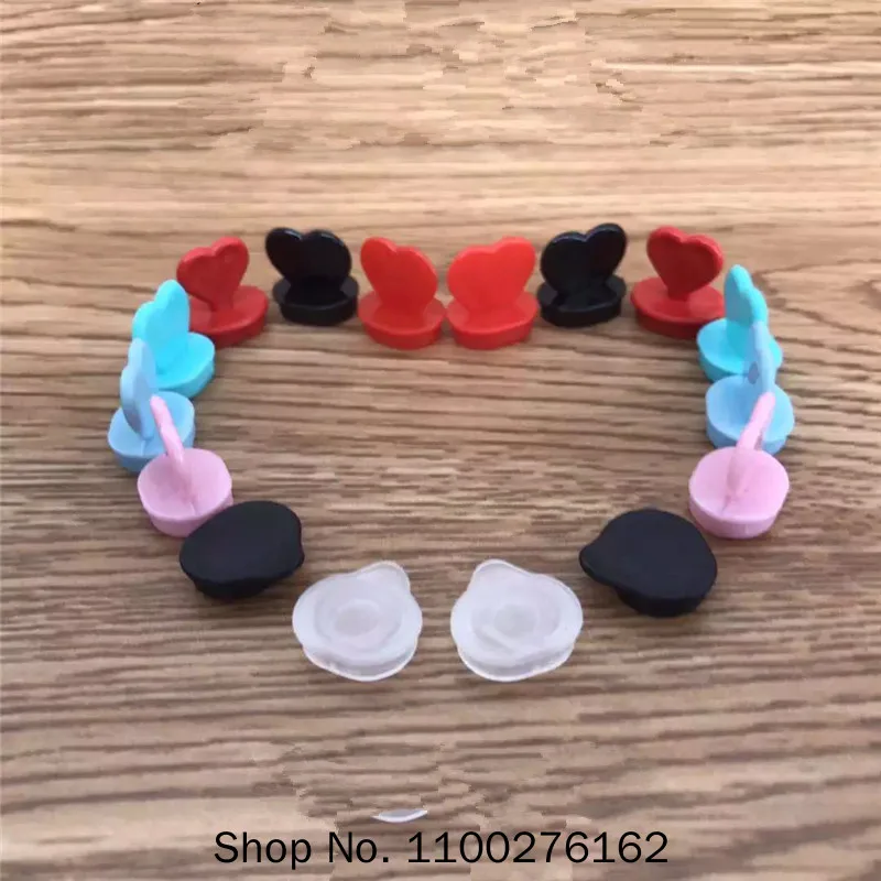 Disposable Coffee Cup Injection Cap Heart Shape Blue Red Black Pink Leakproof Cup Cover Love Plug Creative Decoration Stoppers
