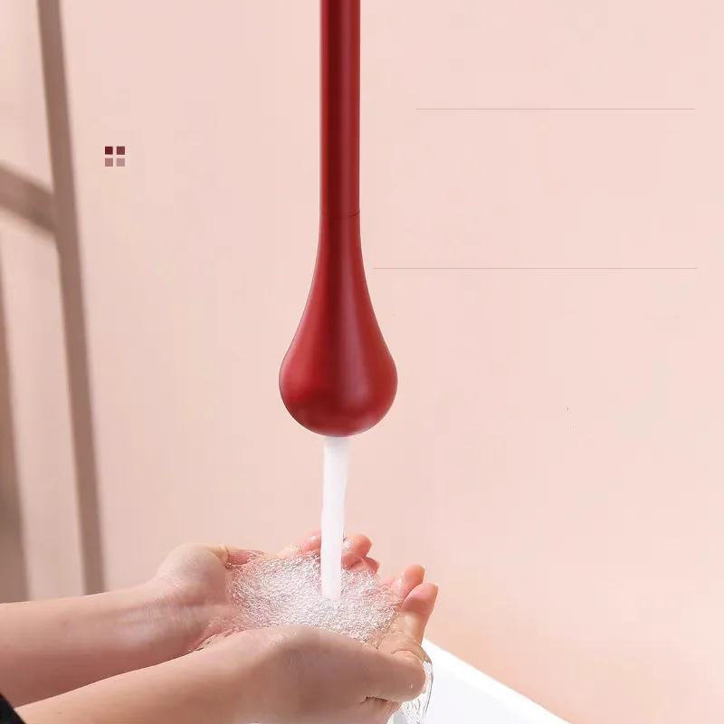 

Ceiling black water droplet faucet basin artistic induction red ceiling faucet luxury high end club faucet bathroom sink tap