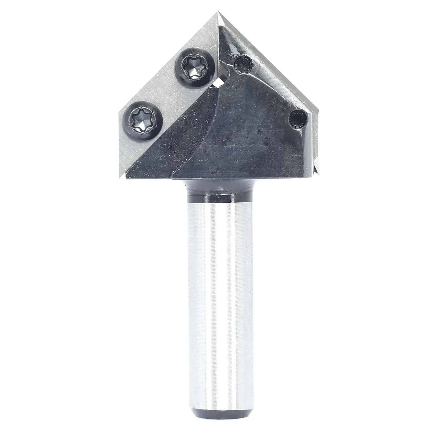 8mm Shank Dual Blades 90 Degree V-Groove Router Bit Carbide Insert Wood CNC Router Bit 1/2 Inch 1/4 Inch