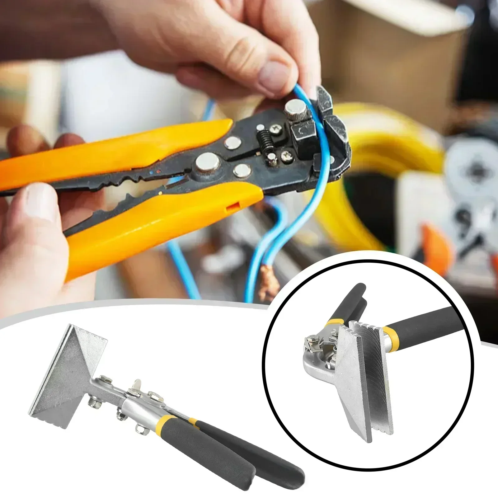 

Sheet Metal Tools Bending Pliers Seaming Pliers 75/150mm Manual Sheet Metal Clamp Non-Slip Handle Practical Brand New