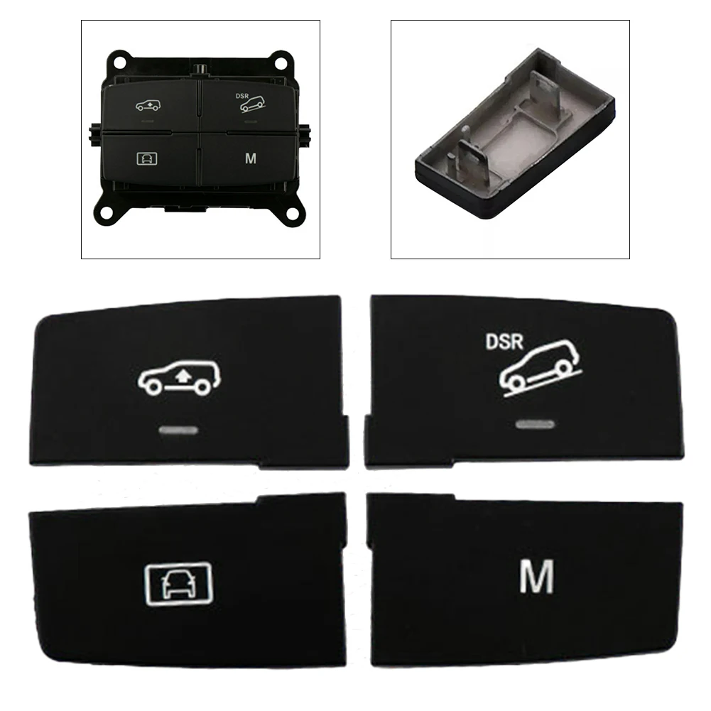 Black Center Switch Button High-Quality Material LED Light Multifunctional Precise Fit Stylish Design Black Color