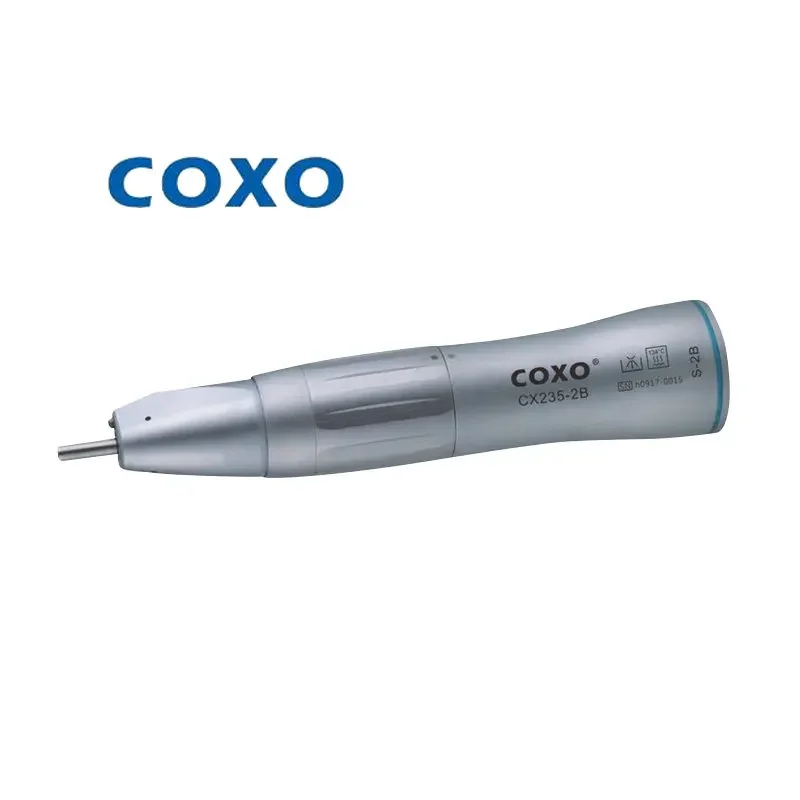 

COXO CX235-2B 1: 1 Dental Handpiece Inner Channel Contra Angle Straight Machine Blue Ring Electric Grinding and Polishing Tool