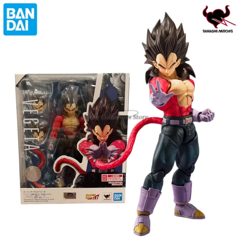 

In Stock Original Bandai S.H.Figuarts Shf Super Saiyan 4 Vegeta Dragon Ball GT Anime Collection Action Figures Model Toys