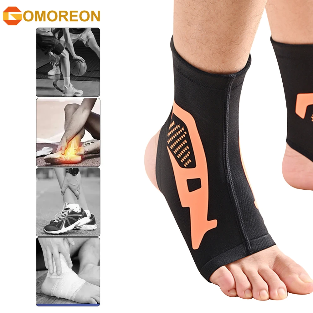 

1 шт., компрессионный рукав для лодыжки, дышащая поддержка лодыжки для мужчин и женщин, компрессионные носки для ног на отеках, подошвенный фасциит