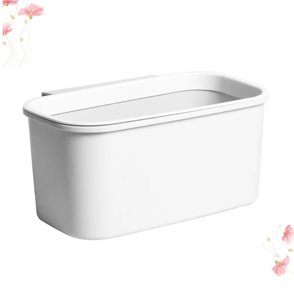

Hanging Garbage Storage Box Grey Multifunctional Organizer Kitchen Sundries Container Home Storage Case Trash Can